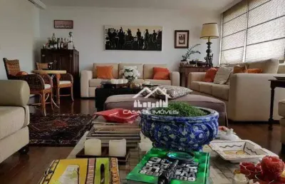 Vende apartamento com 310m² semi mobiliado, com 3 suítes e 3 vagas nos jardins.