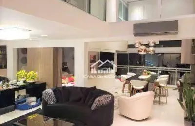 Apartamento com 3 suítes à venda, 195 m² com pé direito duplo no brooklin
