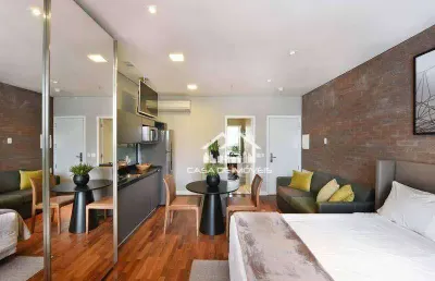 Vende apartamento tipo flat no itaim bibi, lindo, de revista!