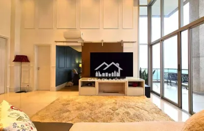 Vende apartamento com pé direito duplo, 142m² e parque privativo no panamby, oportunidade!