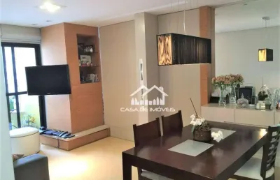 Vende apartamento com 76m², 3 dormitórios, 2 vagas, andar alto e lazer completo.