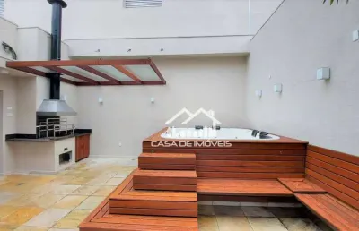 Vende ou aluga cobertura duplex com pé direito duplo, espaço gourmet com solarium e jacuzzi no panamby.