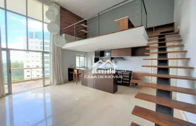 Aluga apartamento com 157m², pé direito duplo, 2 suítes, 3 vagas e parque privativo, no panamby.