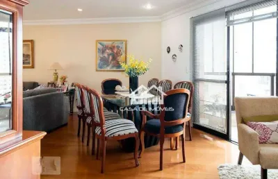 Vende apartamento com 3 dormitórios, 1 suíte e 2 vagas, 128 m² em andar alto, no brooklin
