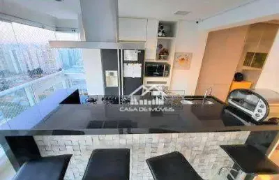Vende apartamento com 138m², 3 suítes, varanda gourmet e 2 vagas no brooklin