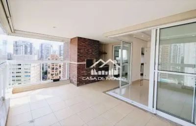 Vende apartamento com 137m², varanda gourmet e 3 suítes no morumbi.
