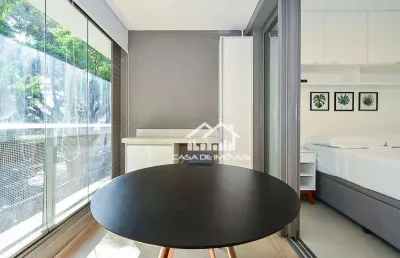 Vende studio mobiliado, super moderno, na vila madalena.
