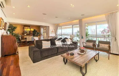 Vende apartamento de alto padrão com 240m², com 4 suítes e lazer clube no brooklin.