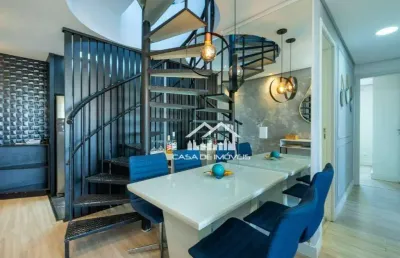 Vende cobetura duplex com 116m², 3 dormitórios, 1 suíte, espaço gourmet, no morumbi.