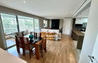 Vende apartamento de 128m², 3 dormitórios, 1 suíte, 2 vagas e varanda gourmet na vila andrade