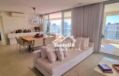 Vende apartamento com 274m², 3 suítes, 4 vagas, vista livre, varanda gourmet, no  brooklin