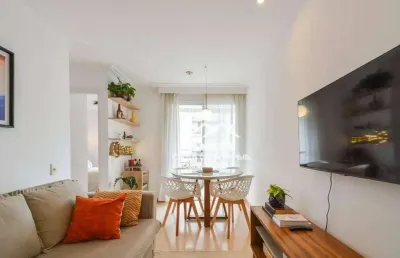 Vende apartamento com 52m², 2 dormitórios, 1 vaga e  varanda, na vila olímpia.