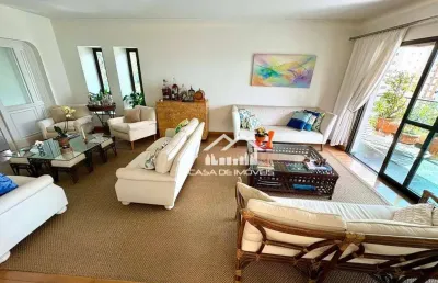 Vende apartamento de 242m², 3 suítes, 4 vagas, ampla varanda na vila andrade