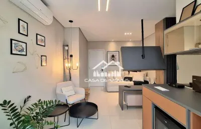 Vende apartamento gardem com 1 dormitório, condomínio novo com lazer, a 2 quadras da praia, na pompéia.