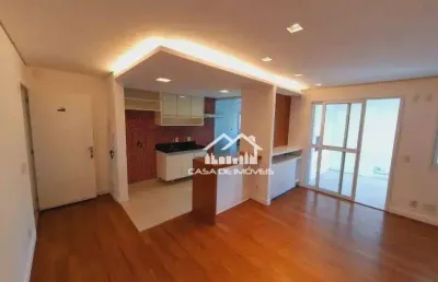 Vende apartamento com 67m², 2 dormitórios, varanda com churrasqueira, 1 vaga e lazer, no brooklin
