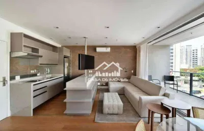 Vende apartamento mobiliado com 67m², de alto padrão na vila olímpia