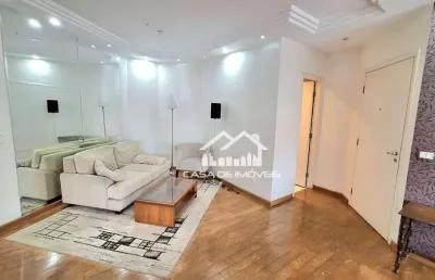 Vende ou aluga apartamento com 116m², 2 suítes, closet, 3 vagas de garagem e lazer, no brooklin
