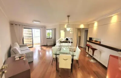Aluga apartamento mobiliado com 120m², 2 dormitórios, 2 vagas, lazer e serviços inclusos, em moema.