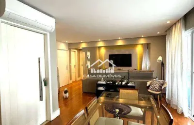 Vende apartamento com 128m², 3 suítes, 3 vagas e lazer, na vila andrade.
