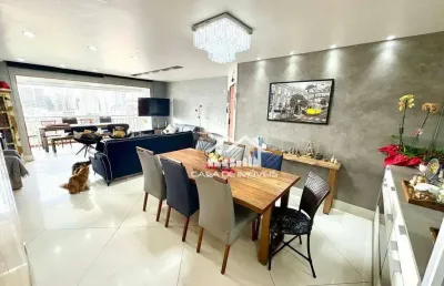 Vende apartamento de 145m², com 3 suítes, homeoffice, sala de tv, varanda e 3 vagas