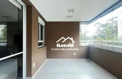 Aluga apartamento de 143m², com 3 suítes e 2 vagas, no panamby.