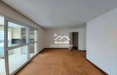 Aluga apartamento com 126m², 3 suítes, 3 vagas e lazer completo, no brooklin