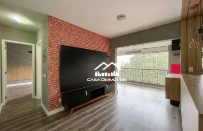 Vende apartamento de 69m², com 2 dormitórios, 1 suíte, 1 vaga e varanda, na vila andrade.
