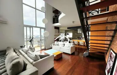 Vende ou aluga apartamento duplex mobiliado com 170m², 2 suítes, parque privativo e lazer, no panamby.