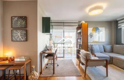 Vende apartamento recém reformado, com 85m², lazer e 1 vaga no brooklin.