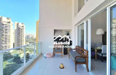 Vende ou aluga apartamento com 202m², 4 suítes, escritório, churrasqueira, depósito e 4 vagas de garagem, no panamby.