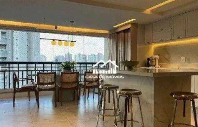 Vende apartamento de 128m², com 3 suítes, 4 vagas, varanda gourmet na vila andrade