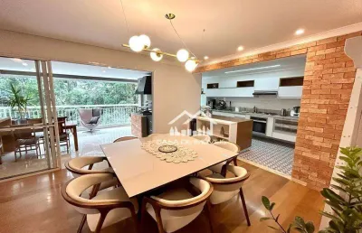 Vende ou aluga apartamento mobiliado na vila andrade, com 168m², 3 suítes e lazer clube.