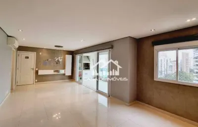 Vende apartamento com 129m², 3 suítes, varanda gourmet e lazer clube, no panamby.