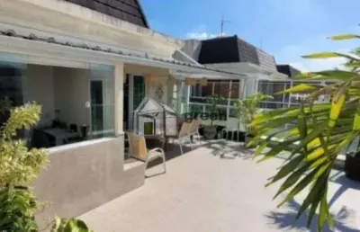Cobertura com 3 quartos à venda na avenida jornalista tim lopes, 255, barra da tijuca, rio de janeiro, 200 m2 por r$ 2.300.000