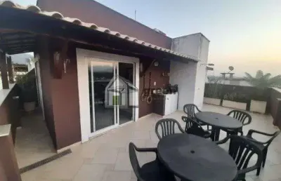 Cobertura com 4 quartos à venda na avenida geremário dantas, 1137, freguesia (jacarepaguá), rio de janeiro, 169 m2 por r$ 630.000