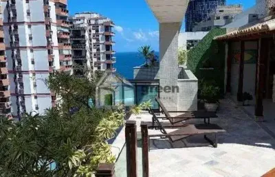 Cobertura com 3 quartos à venda na avenida lúcio costa, 3360, barra da tijuca, rio de janeiro, 290 m2 por r$ 4.300.000