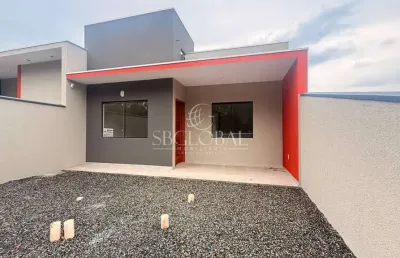 Casa nova a poucos metros do centro, por apenas r$263.000,00 em itapoá/sc