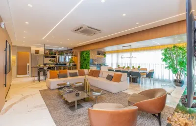 Apartamento tipo com 4 quartos, sendo 3 suítes, 185m²