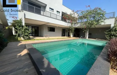 Casa de 486m² de área construída com 5 suítes no condominío reserva da serra- jundiaí - sp