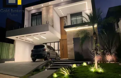 Casa de 265 m² de área construída com 3 suítes no condomínio brisas jundiaí no jardim samambaia em jundiaí sp