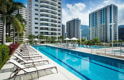 Barra olímpica ilha pura  apartamento 2 suítes com varanda