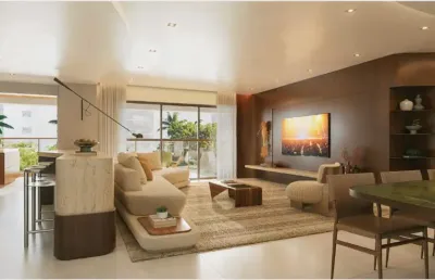 Cobertura linear de luxo na península - barra da tijuca com 04 suítes.