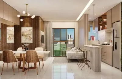 Apartamento para venda possui 61 metros quadrados com 2 quartos