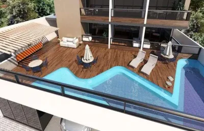 Md - lazer e conforto em porto de galinhas - 1 quarto - 26m² - varanda - 100 metros do mar