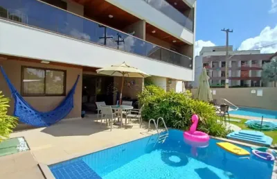 Excelente apartamento mobiliado, localizado em porto de galinhas, com 62,57m² de área útil.