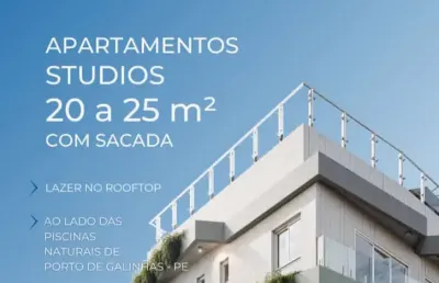 Kitnet / stúdio à venda na avenida portuaria, 0000, merepi ii, ipojuca, 22 m2 por r$ 202.500
