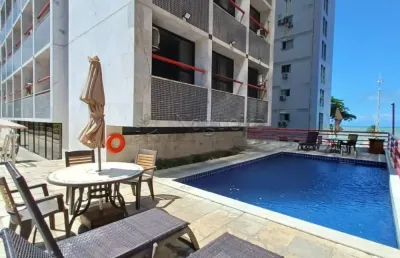Excelente flat mobiliado com uma localização privilegiada em boa viagem com piscina