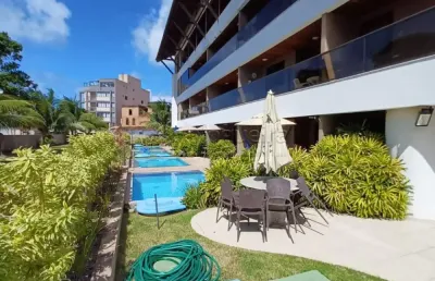 Apartamento mobiliado com piscina privativa em porto de galinhas