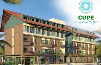 Flat em porto de galinhas com piscina e recepção 24h