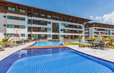 Excelente apartamento duplex totalmente mobiliado  localizado na praia do cupe com lazer